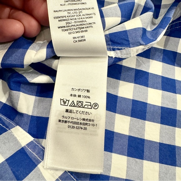 Polo Ralph Lauren Plaid Meg Dress • size 6 • blue and white gingham - Picture 10 of 15